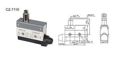 

5Pcs MICRO SWITCH LIMIT SWITCHES CNTD TZ-7110 CZ-7110