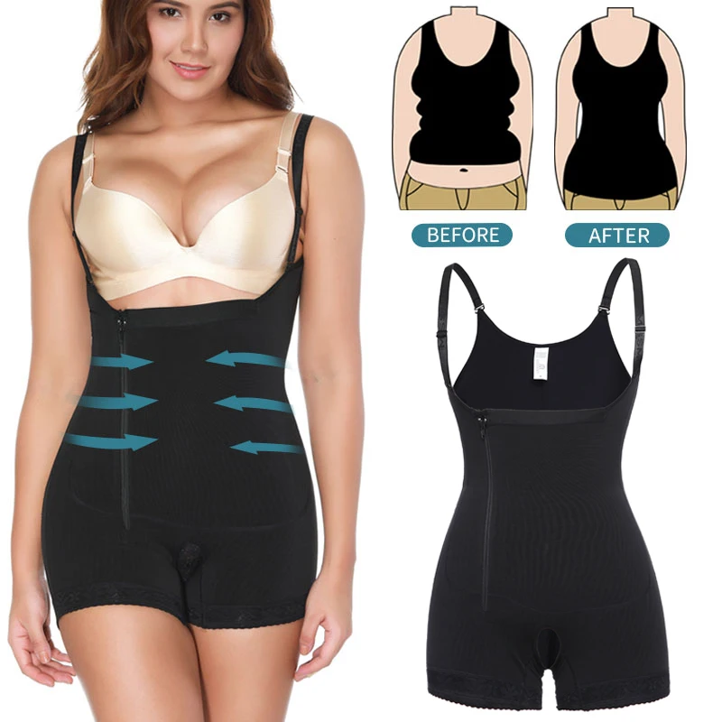 

Full Body Shaper Bodysuit Shapewear Waist Trainer Abdomen Shapers Tummy Control Slimming Sheath Women Seamless Fajas Slim Corset