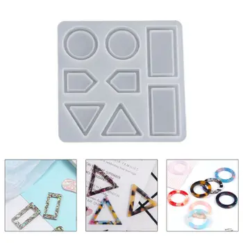 

Crystal Epoxy Resin Mold Earrings Pendant Casting Silicone Mould Handmade DIY Crafts Jewelry Making Tools