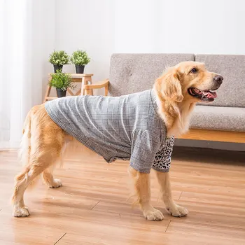 

Pet clothes autumn and winter plaid simple style dog clothes medium and large types of dog clothing pet supplies dog supplies