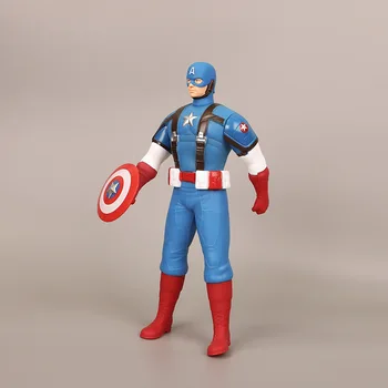 

[Top] 33cm The avengers Captain America shield PVC Action figure Statue Collection model toy kids child gift with original box