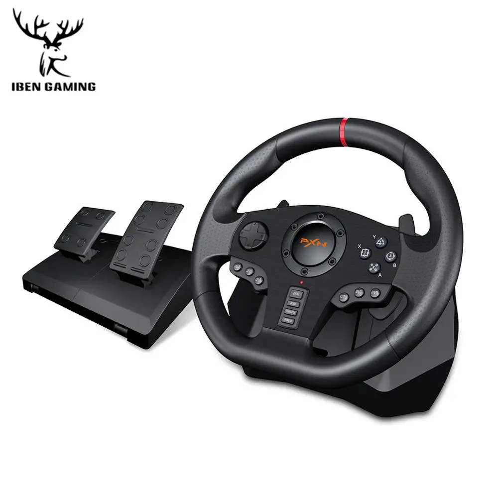  PXN V900 Gamepad Controller Gaming Steering Wheel PC Mobile Racing Video Game Vibration For PC/PS3/
