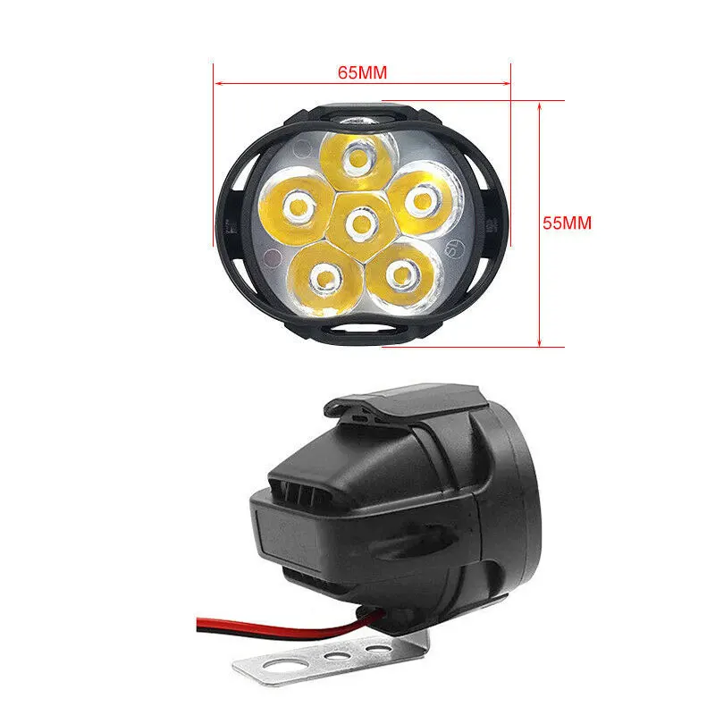 DERI 1 пара 6/9LED мотоциклетный Точечный светильник 6500k белый супер яркий рабочий Точечный светильник для мотоцикла противотуманная фара мотоциклетный головной светильник