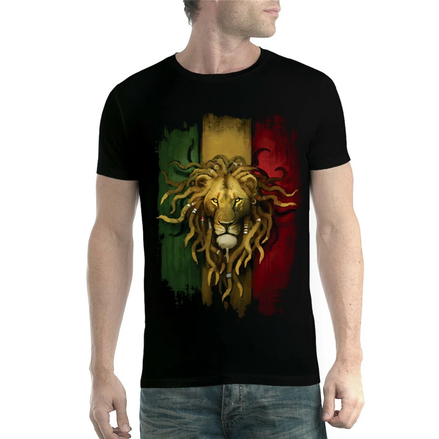 Rasta Lion Мужская футболка Xs-3Xl новая футболка с короткими рукавами