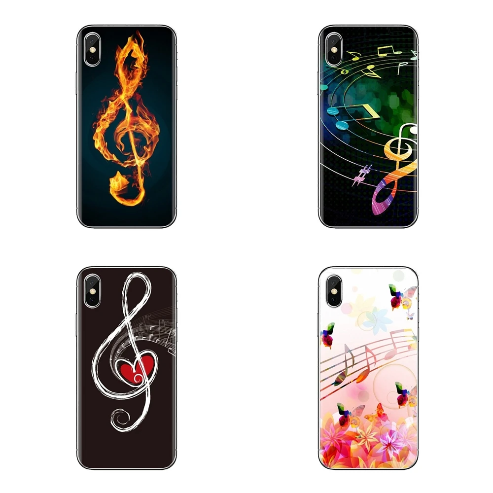Musical Notes Violin Classical Music For Samsung Galaxy J1 J2 J3 J4 J5 J6 J7 J8 Plus 2018 Prime 2015 2016 2017 Silicone Bag Case |