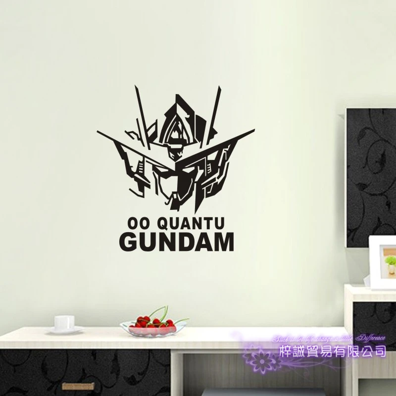 

GUNDAM Wall Decal Vinyl Wall Stickers Decal Decor Home Decorative Decoration Anime 00 Quantu Gundam Car Sticker