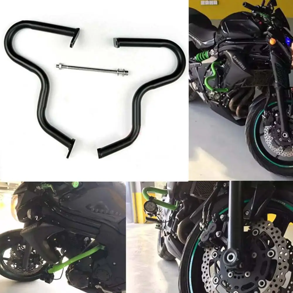 Er6n 1215 Motorcycle Engine Guard Crash Bar Fairing Frame Protector Buffer Bumper For Kawasaki