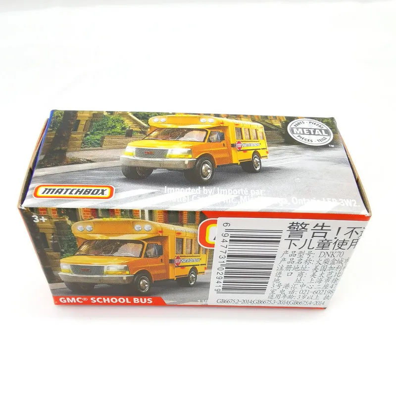 Модель 2019 года модель автомобиля в масштабе 1:64 GMC школьный автобус металлическая