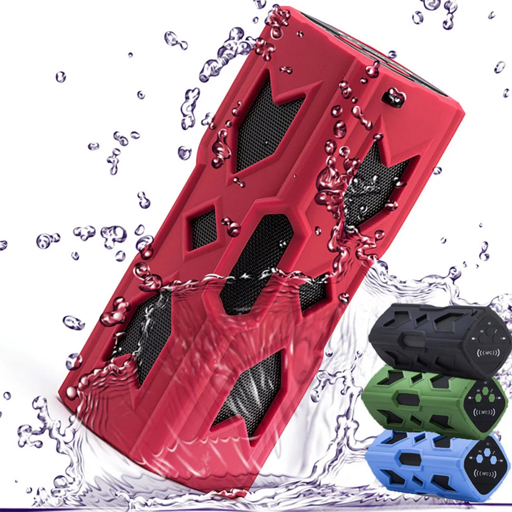 Регулятор громкости power Bank Открытый Крытый пылезащитный bluetooth динамик перезаряжаемый беспроводной NFC водонепроницаемый USB Aux портативный