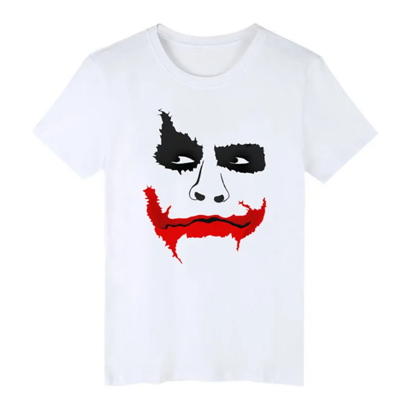 Mens Summer Designer Joker Print Tshirts Crew Neck Shorts Sleeve Solid Color Homme Couple Clothing Fashion Style Casual Apparel Mens Summer Designer Joker Print Tshirts Crew Neck Shorts Sleeve Solid Color Homme Couple Clothing Fashion Style Casual Apparel