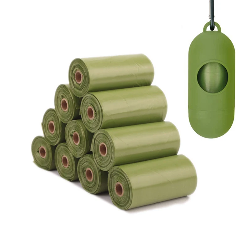 Dispensador de bolsas de caca de perro portátil, bolsa de residuos Biodegradable para mascotas, accesorios para perros y gatos, bolsas de basura para el hogar al aire libre