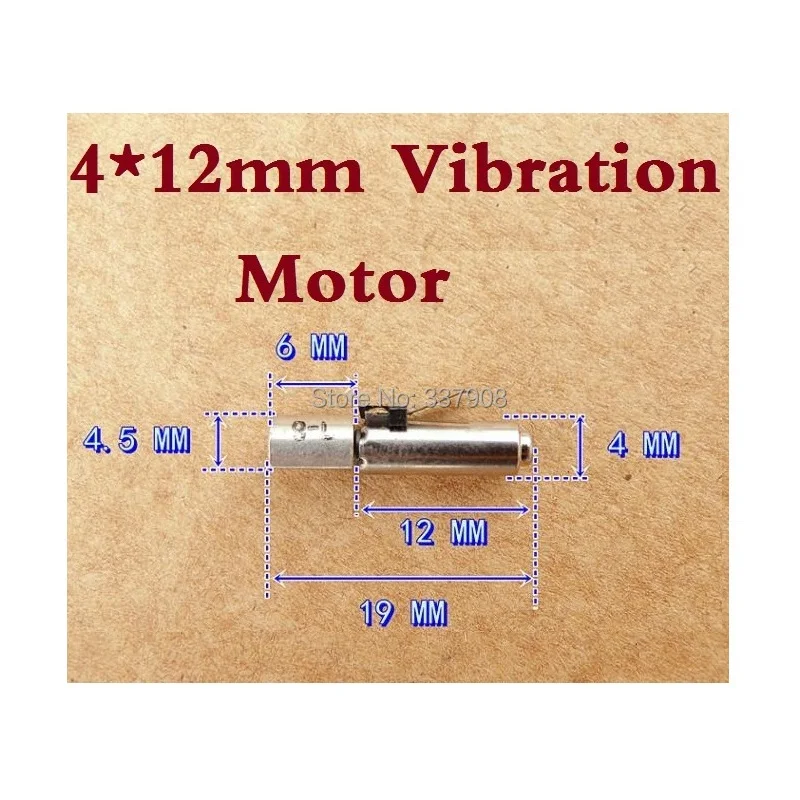100pcs 4*12MM 3VDC Super Miniature Vibration Motor Hollow Cup / Coreless Vibrator Very Strong Vibrating! | Инструменты