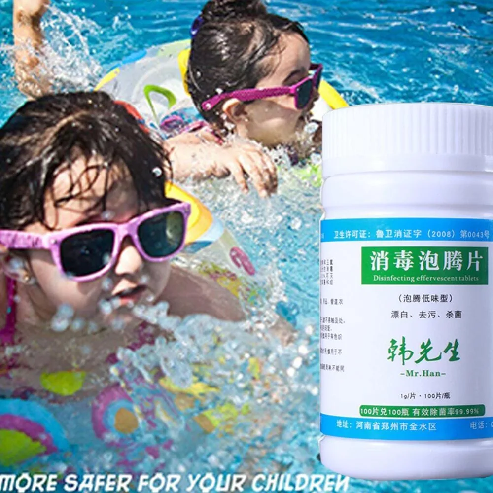Hot Useful 1 Bottle Multifunction Swimming Pool Hot Tub Spa Chlorine Tablets Floating Chlorines Dispenser