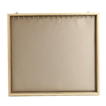 

New Fashion New Fashion Wire-Drawing Leather Jewelry Display Tray Jewellery Display Plate Necklace Plate