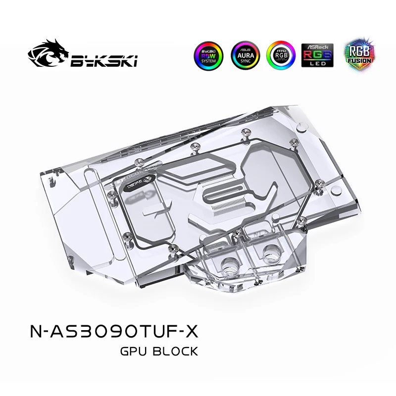 Bykski Water Block use for ASUS TUF RTX 3090 /3080 GAMING GPU Card / Full Cover Copper Video Card Radiator Block /A-RGB / RGB