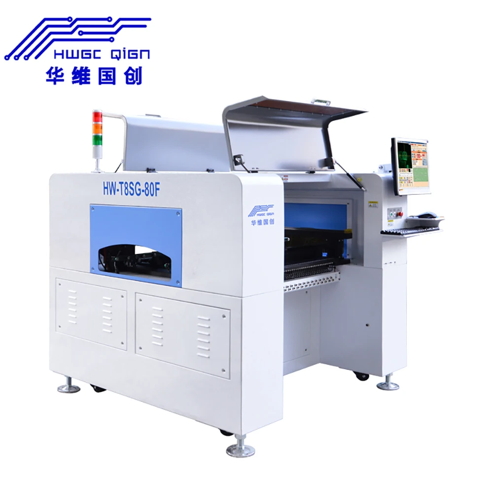 Настольная машина SMT PNP HWGC HW-T8SG-80F для захвата и размещения с 80 Кормушками +