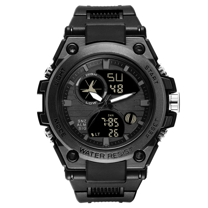 

Men's LED Multifunction Waterproof Wristwatch Luminous Plastic Digital Watch ND998