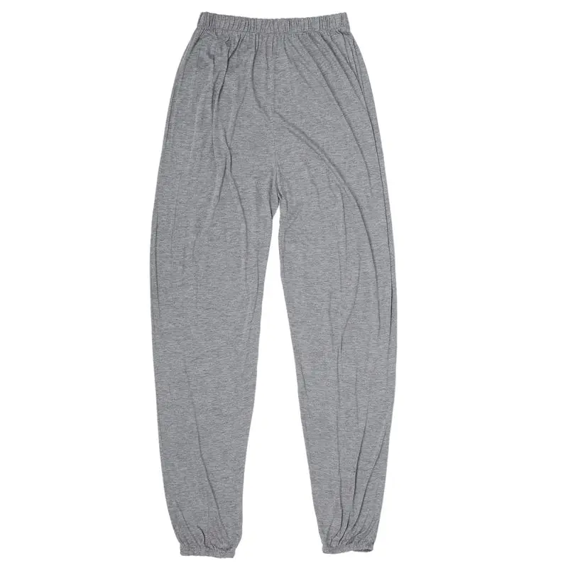 yoga pants Loose Modal bloomers pants home tai chi harem joggers sweat Pants both men and women-Light Grey,XL
