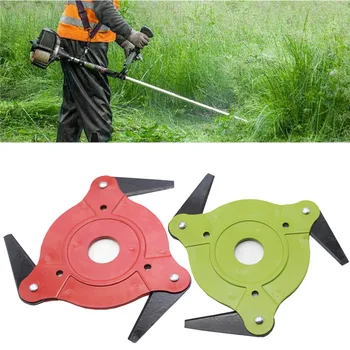 

3T Garden Lawn Mowe Blade Manganese Steel Grass Trimmer Brush Cutter Head Garden Grass Trimmer Head For Lawn Mower Upgrade