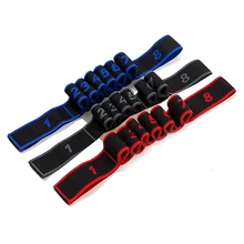 Взрослые Детские Балетные растягивающиеся полосы фитнес-йога вспомогательный латексный силовой тренировочный 9 сегментов ремень для йоги 90*4 см