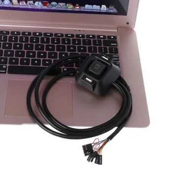 

Desktop Computer PC Case Power Supply on/off Reset Button Switch Extender Cable