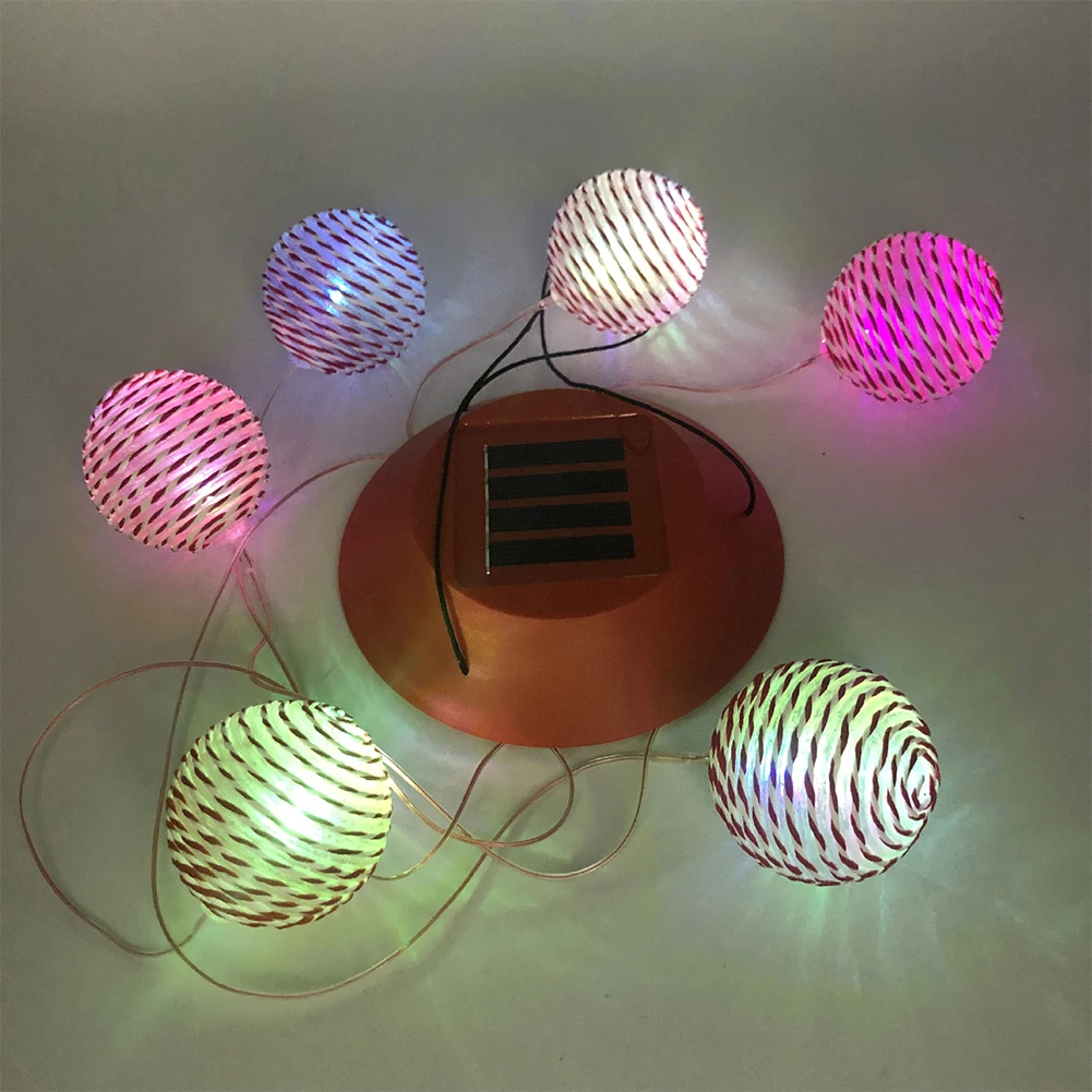 Водонепроницаемый пластик на солнечных батареях дома Led Цвет Изменение ротанга Шар ветряной светильник с музыкой лампа энергосберегающие декоративные открытый