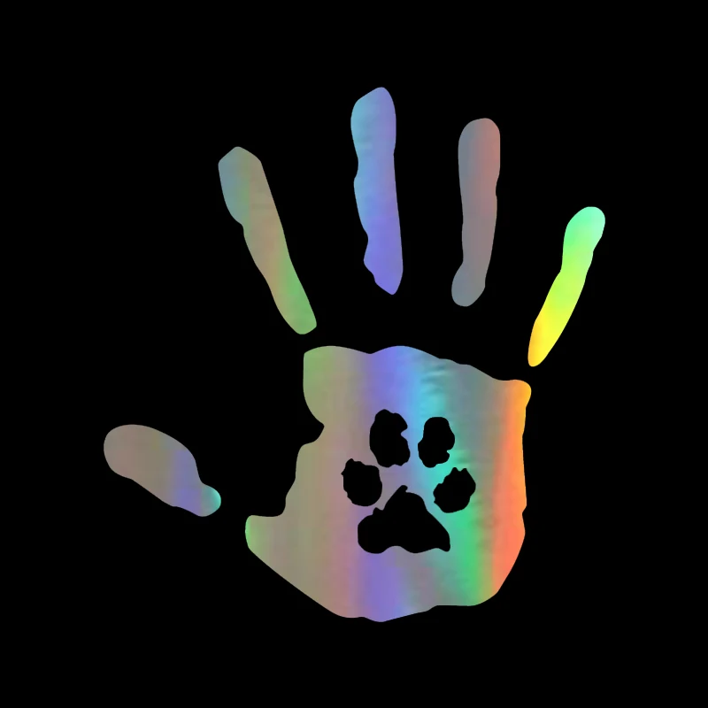 

2021 Sticker on Car Hand Claw Print Car Stickers for Auto Dog Cat Pet 3D Vinyl Stickers and Decals JDM 15*14cm