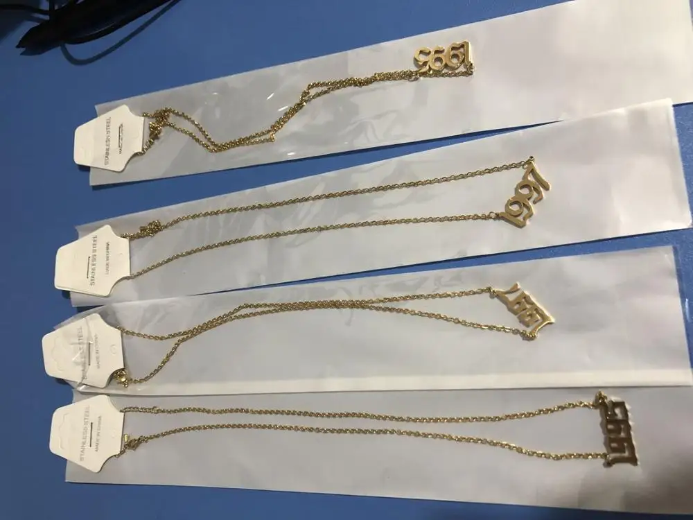 MEIBEADS, минималистичное, персонализированное, с номером года, на заказ, ожерелье s для женщин и мужчин, цепочка, подвеска, ожерелье, ювелирное изделие