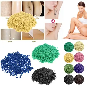 

50g Dropship Removal Cream Color No Strip Depilatory Hot Film Hard Wax Pellet Waxing Bikini Hair Removal Bean