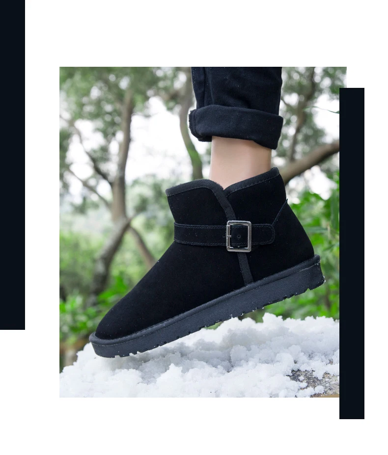 OZERSK/зимние теплые мужские ботинки; Мужская обувь из натуральной кожи; высококачественные модные зимние ботинки; осенние мужские повседневные ботильоны; обувь унисекс