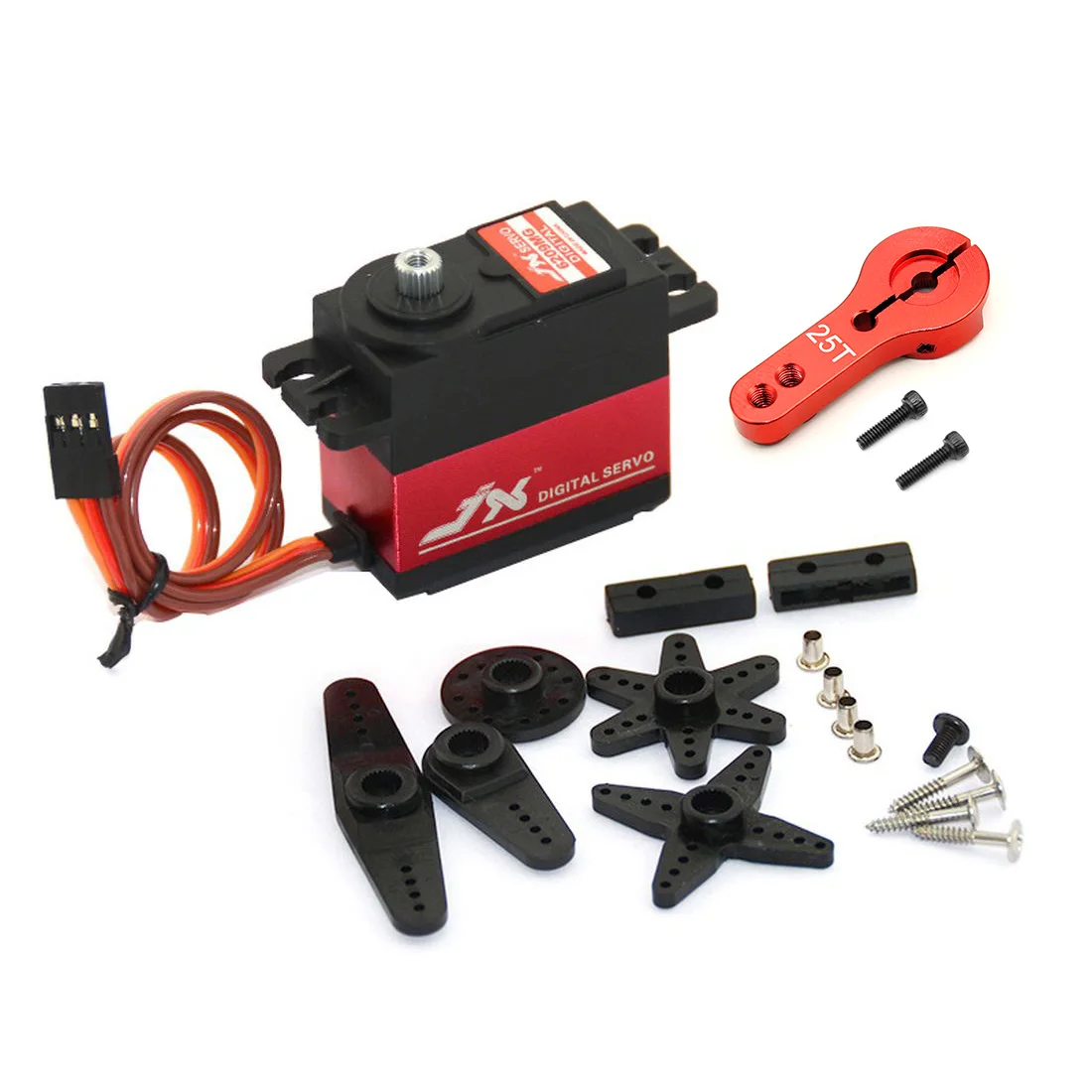 JX PDI-6209MG 4 8 V-6V 0.13sec/60 9 35 kg Цифровой Металлический сервопривод алюминиевый чехол для