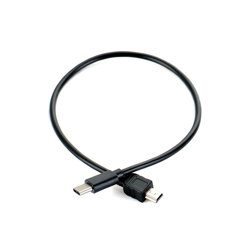 

30cm USB Type C 3.1 Male To Mini USB 5 Pin B Male Plug Converter OTG Adapter Lead Data Cable for Macbook Mobile