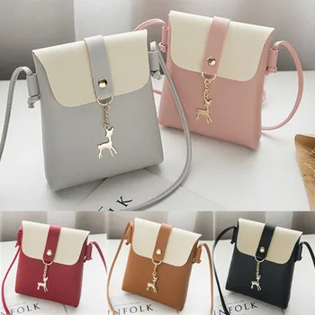 

Fashion Mini Women Leather Shoulder Bag Ladies Cell Phone Cross-Body Shoulder Bag Messenger Bags Flap