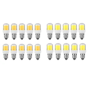

5pcs E11 LED Bulb Corn Bulb 5W Warm White Cold Light Anti-Shock Non-Thermal Radiation Safety for Home Ceiling Chandelier