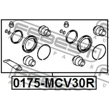 Рем.комплект суппорта TOYOTA CAMRY 01-06 зад. FEBEST 0175-MCV30R | Автомобили и мотоциклы