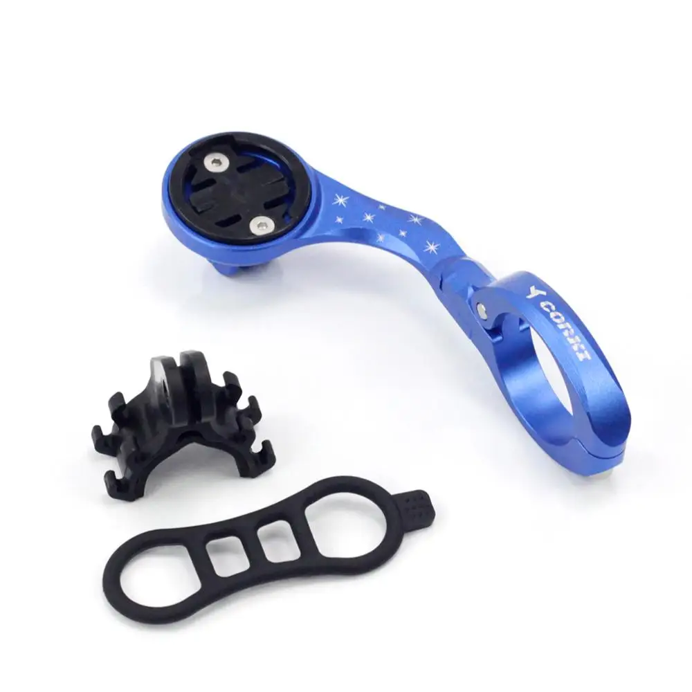 blue for garmin Велосипедный передний компьютерный держатель для Garmin edge 1030 IGPSPORT WAHOO Gopro Hero, держатель для фар на руль, крепление для компьютеров - Цвет: blue for garmin