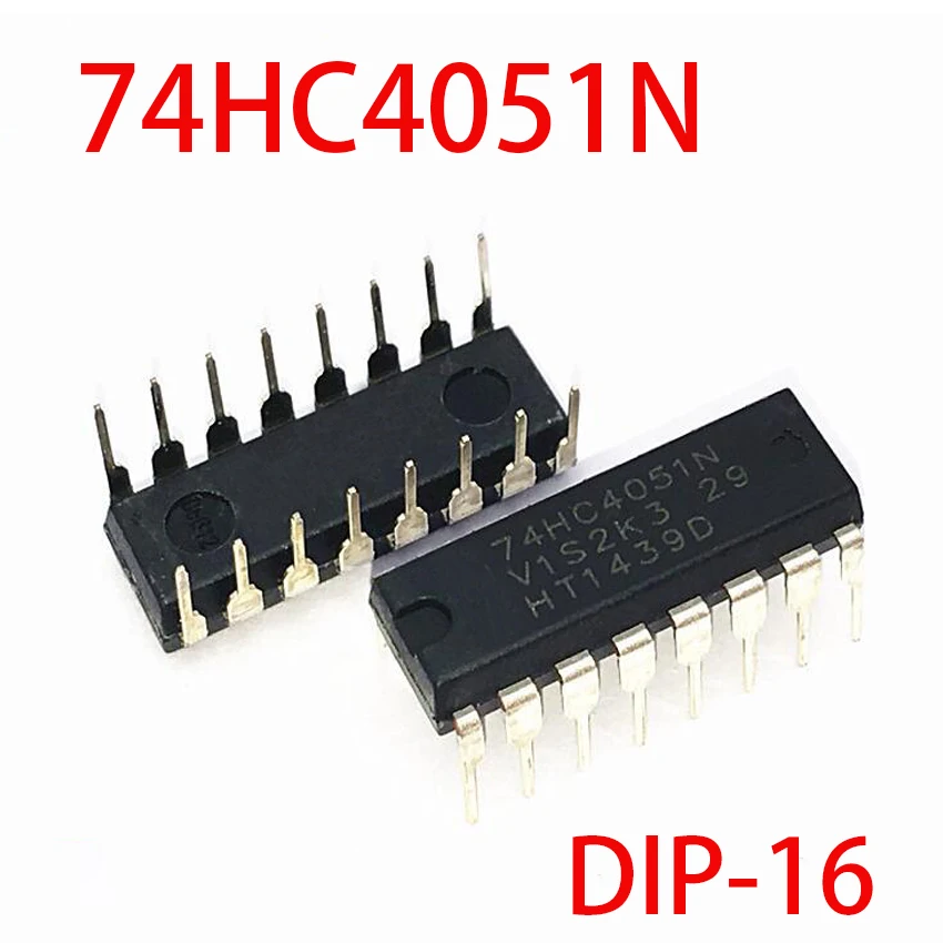10 шт./лот 74HC4051N 74HC4051 DIP-16 Интерфейс чип новый оригинальный | Электронные компоненты