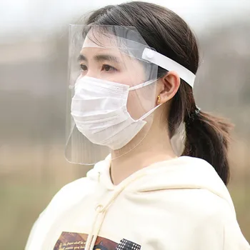 

Adjustable Dustproof Mask Full Face Shield Clear Anti Saliva Spitting Face Safety Visor Mask for Men Women Face Eye Protection