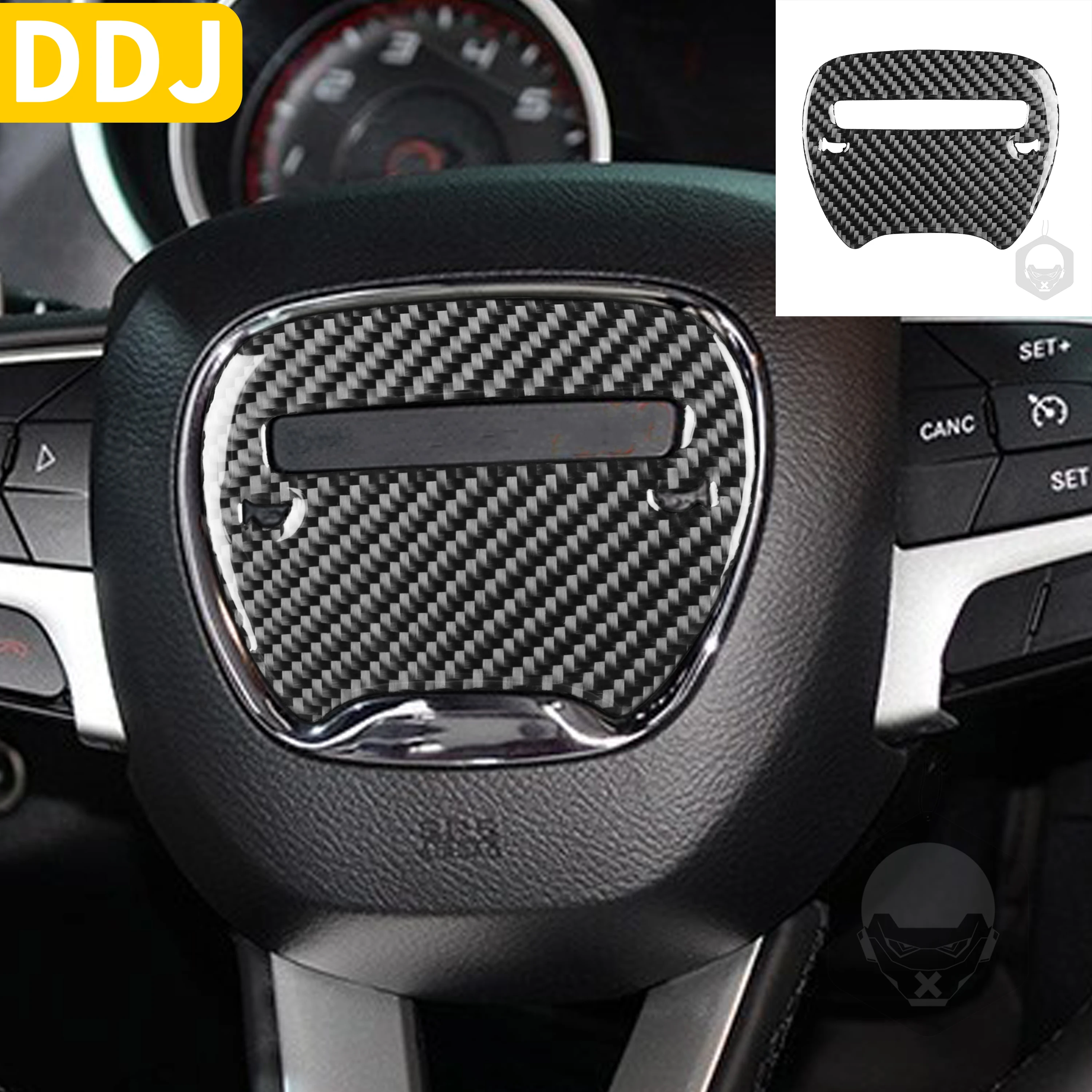 Эмблема на руль из углеродного волокна наклейка для Dodge Charger LD 2015 + SE RT аксессуары