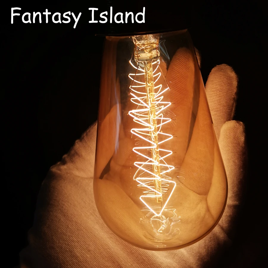 

christmas trees Retro Edison Light Bulb E27 220V 40W 60W ST64 G95 Filament Incandescent Ampoule Bulbs Vintage Edison Lamp