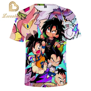 

Dragon Ball Z Goku Summer T Shirts Men Women Children Anime Print Dragon Ball 3D T-Shirt Streetwear Hip Hop Tops&Tees