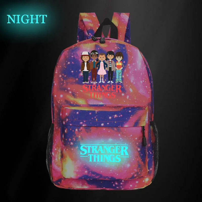 Странные Вещи рюкзак светящийся Galaxy Космический рюкзак для ноутбука школьные сумки для подростков мальчиков девочек повседневные дорожные рюкзаки - Цвет: 3