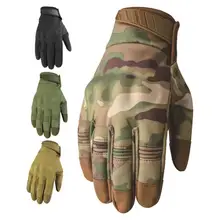 

1Pair Hunting Gloves Anti-Slip Keep Warm Fine Workmanship Touch Screen Cycling Full Finger Gloves for Motorcycle