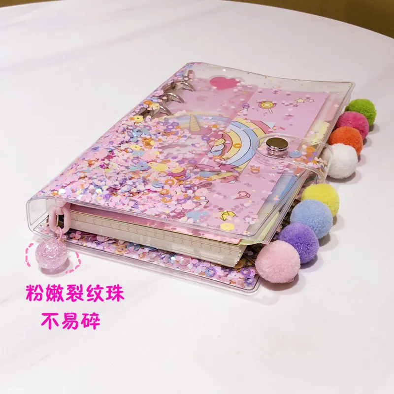 Network red INS pink girl heart book creative cute living page hand book travel notes checkered book stationery