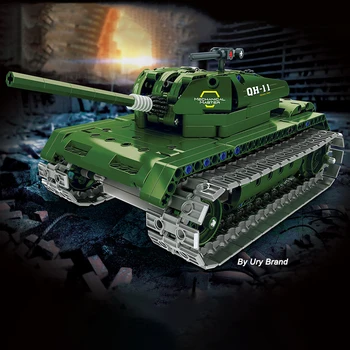 

2.4Ghz RC Car Century Military Series MBT TANK Armored Vehicles with Power DIY Educational Model Building Blocks Toys Kids Boys