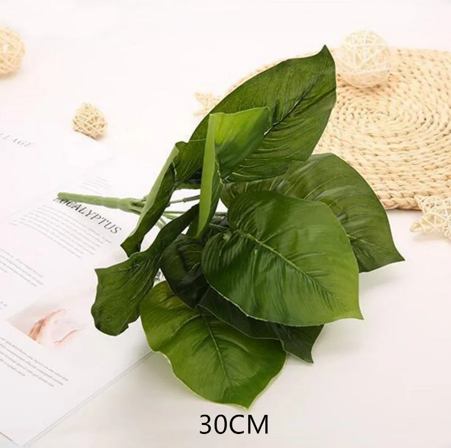 AFB024-A37 1 шт. пластиковые искусственные растения листья для свадьбы растение для украшения стен дома сад горшочные аксессуары - Цвет: AFB024-A37