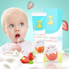 Y-kelin Новое поступление детская зубная паста детская без фтора против кариеса Органическая Зубная паста отбеливание зубов Чистка