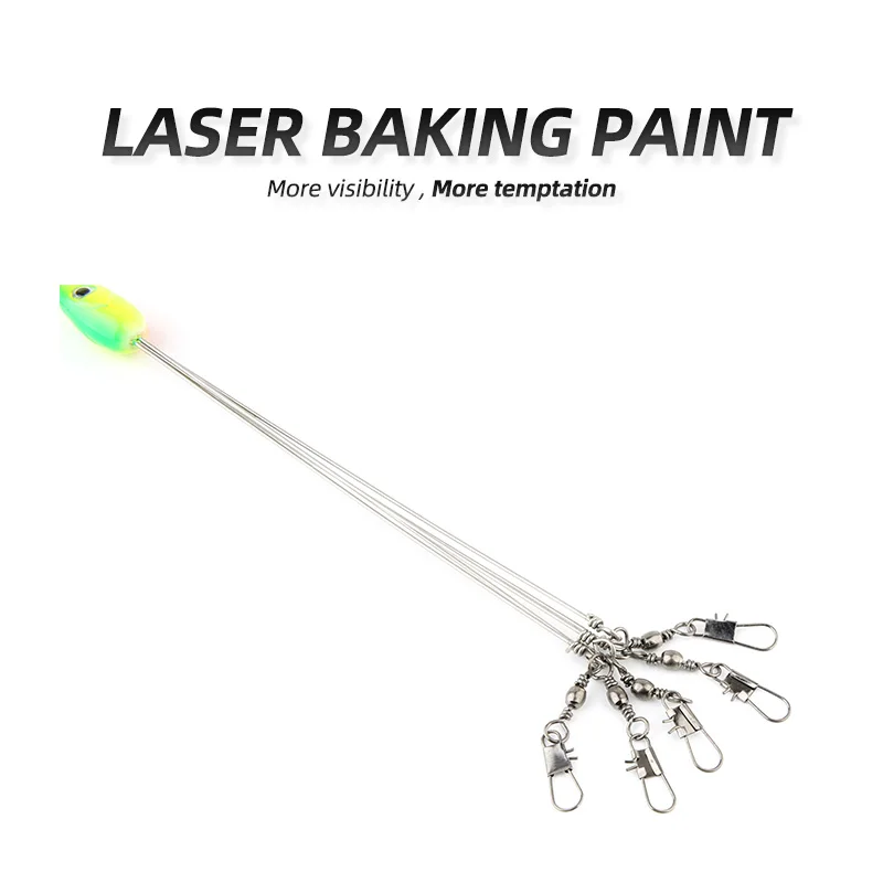 Umbrella Fishing lure Rig 5 Arms Alabama Rig Head Swimming Bait Bass with Swivel Snap Connector Minnow Fishing Group Lure Extend