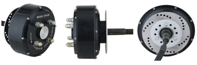 High Power 2 pieces 3000W 205 50H V3 in wheel powered hub motor with electric car kits for sale