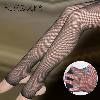

KASURE Spring Summer Fishnet Tights Black One Size Mesh Sexy Tight For Lady Girl High Elastic Stylish Retro Pantyhose